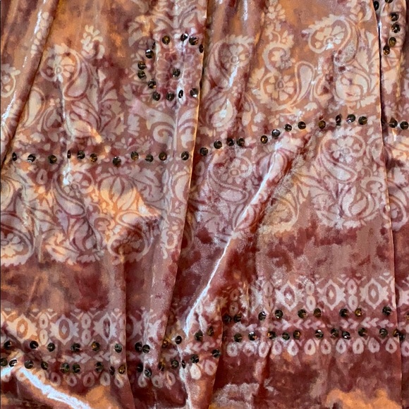 babydoll tank dress, velvet with two-tone pattern - Picture 3 of 3